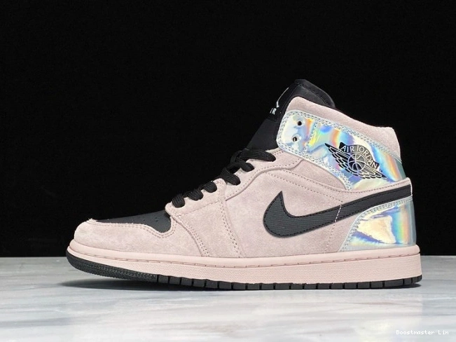 Boostmaster lin BQ6472-602 Iridescent 1 Dirty Mid Powder Air Jordan (W) 0708